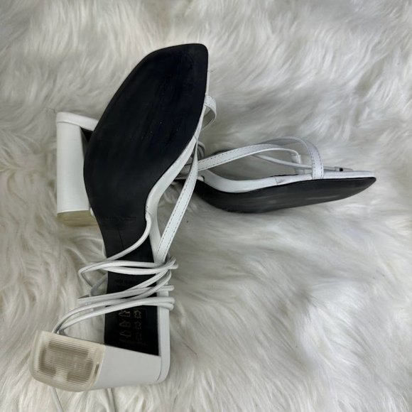 BLACK SUEDE STUDIO Delilah Sandal in White - Picture 7 of 7